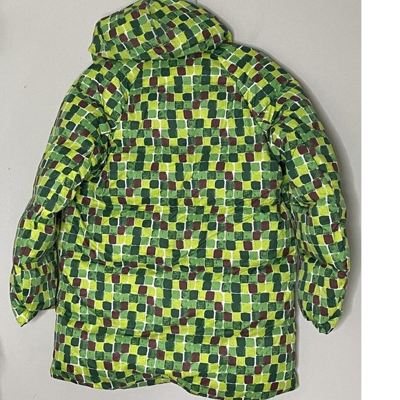 UNIQLO Down Oversized Hooded Coat (Printed, MARNI) XL new with tag nwt green - Picture 2 of 13